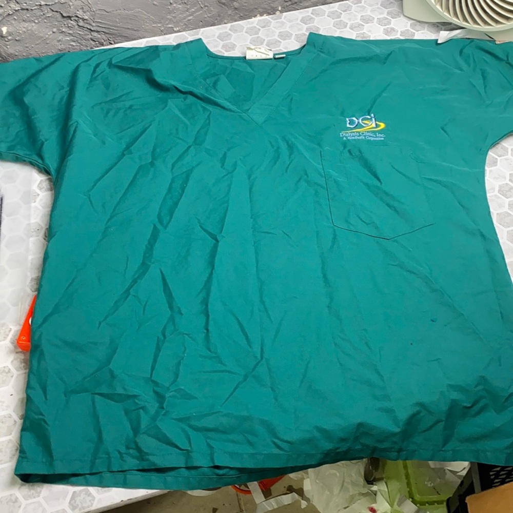 Scrubzone Large V Neck Green Short Sleeve Scrubs